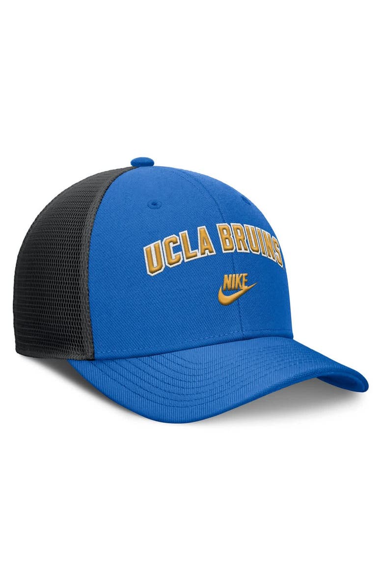 Nike Men's Nike Blue/Black UCLA Bruins Legacy Arch Rise Performance Trucker Adjustable Hat, Alternate, color, Blue