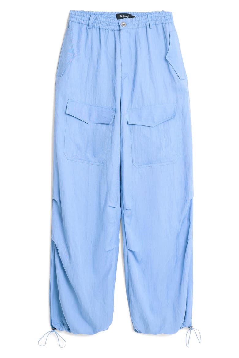 Cotton Blend Cargo Joggers, Alternate, color, LIGHT BLUE