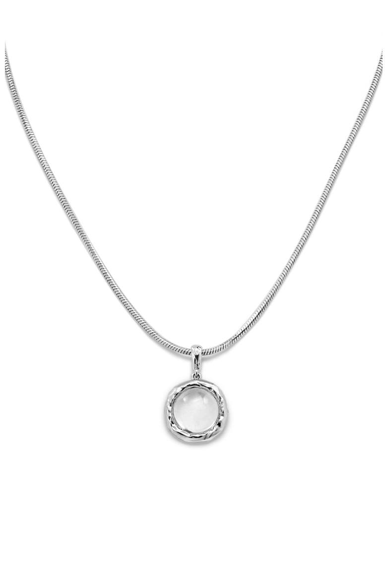 Aeolian Whispers Pendant Necklace, Main, color, Sliver & Crystal Clear