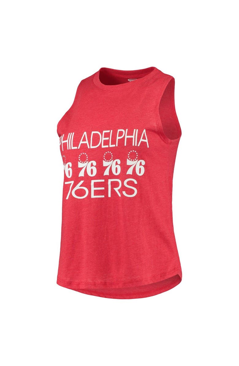 CONCEPTS SPORT Women's Concepts Sport Royal/Red Philadelphia 76ers Tank Top & Pants Sleep Set, Alternate, color, Heather Red