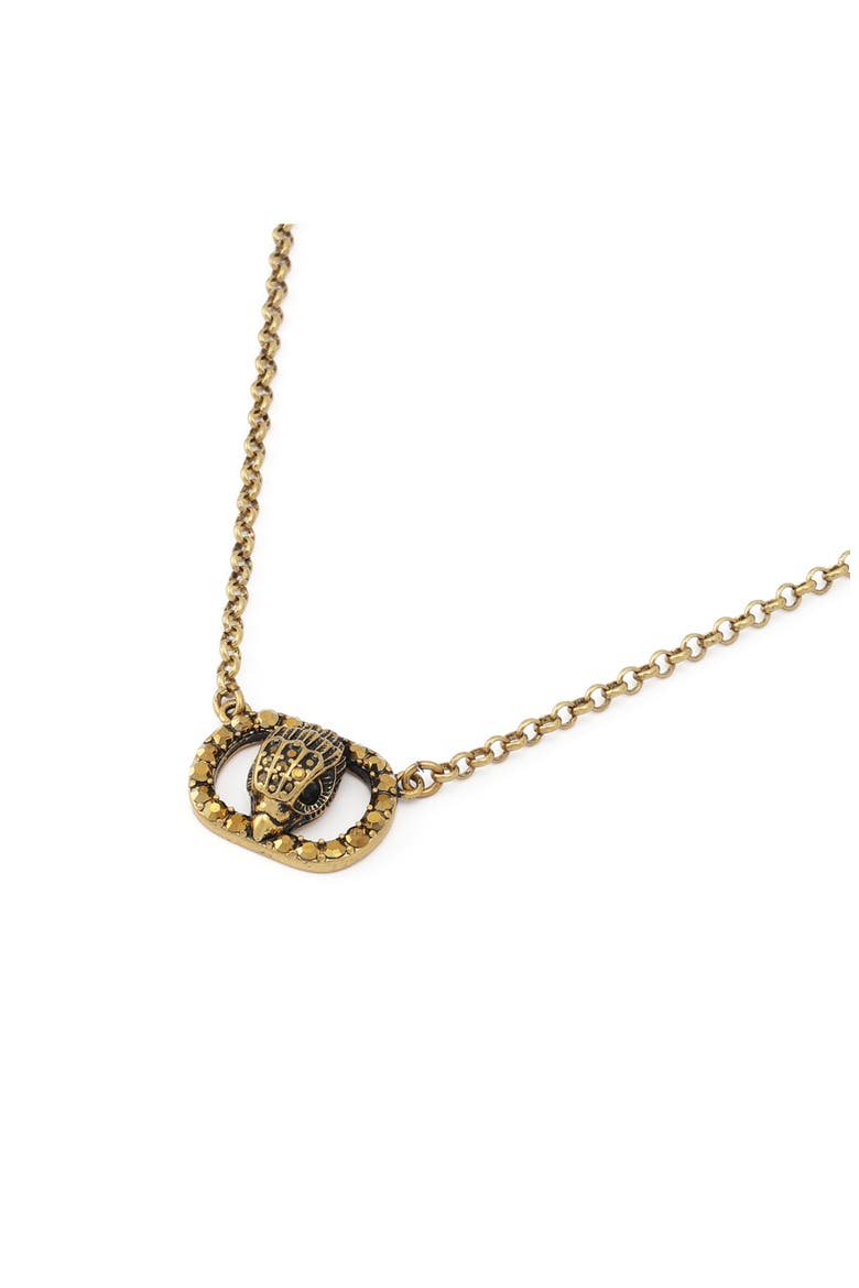 Chlesea Eagle Pendant Necklace, Alternate, color, BRASS