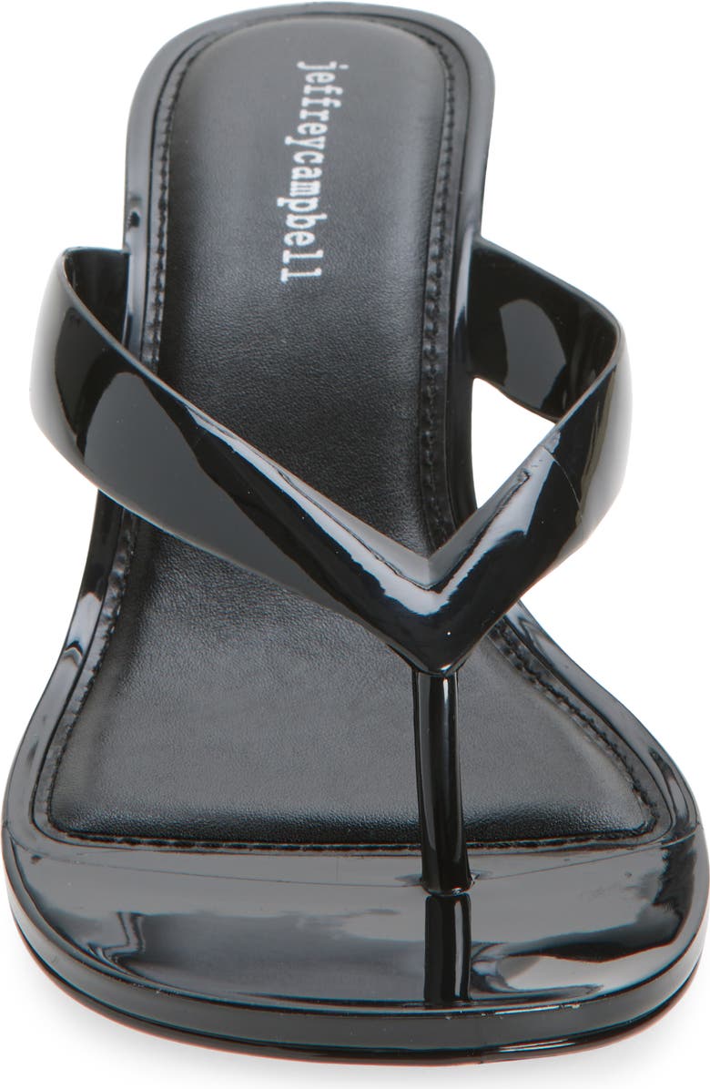 Jeffrey Campbell Gigabyte Wedge Flip Flop, Alternate, color, Black