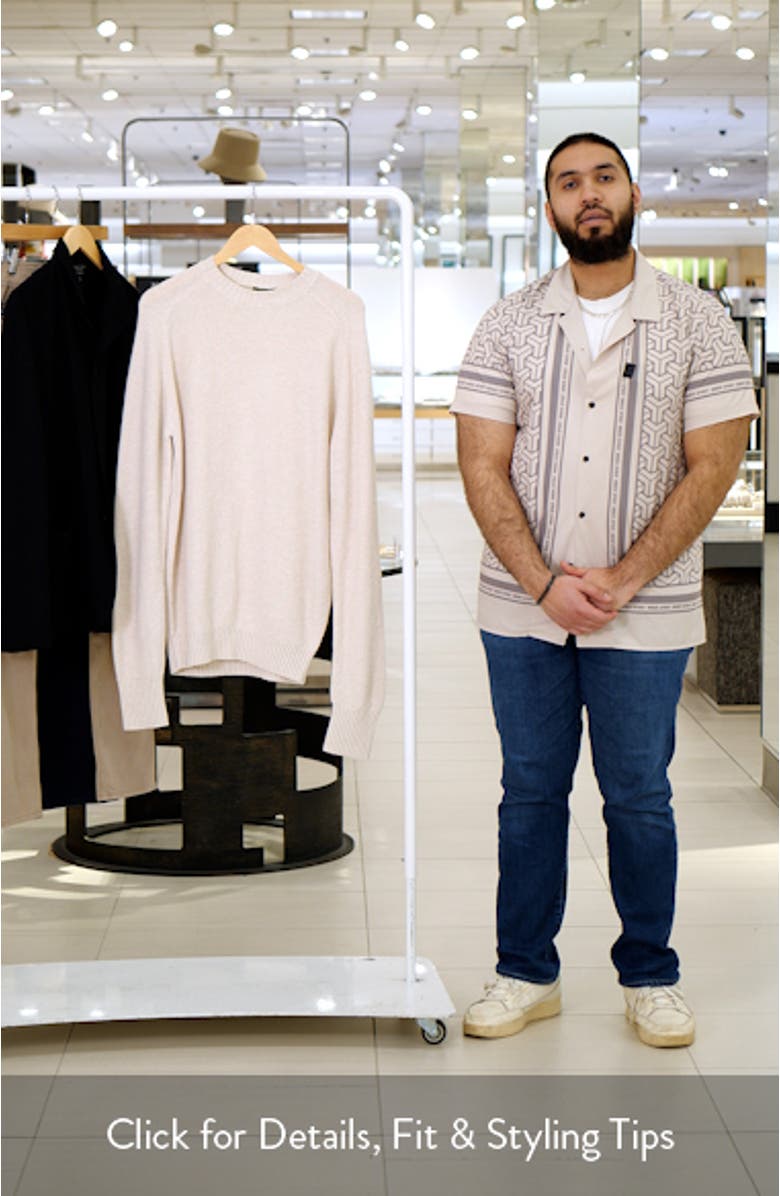 Beach Cotton & Linen Crewneck Sweater, sales video thumbnail