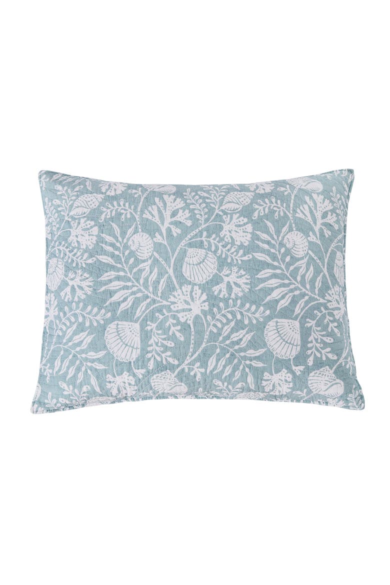 Seafoam Reef Cotton Quilt Set, Alternate, color, Blue
