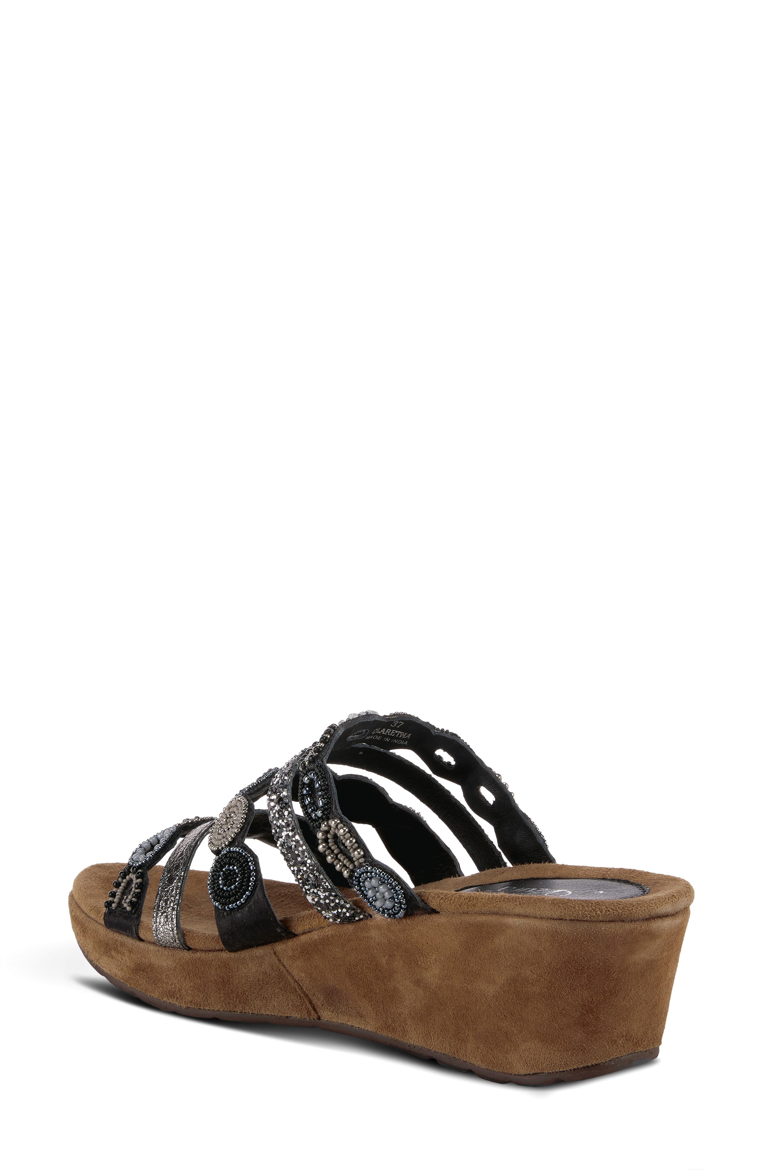 AZURA BY SPRING STEP Claretha Wedge Slide Sandal, Alternate, color, 