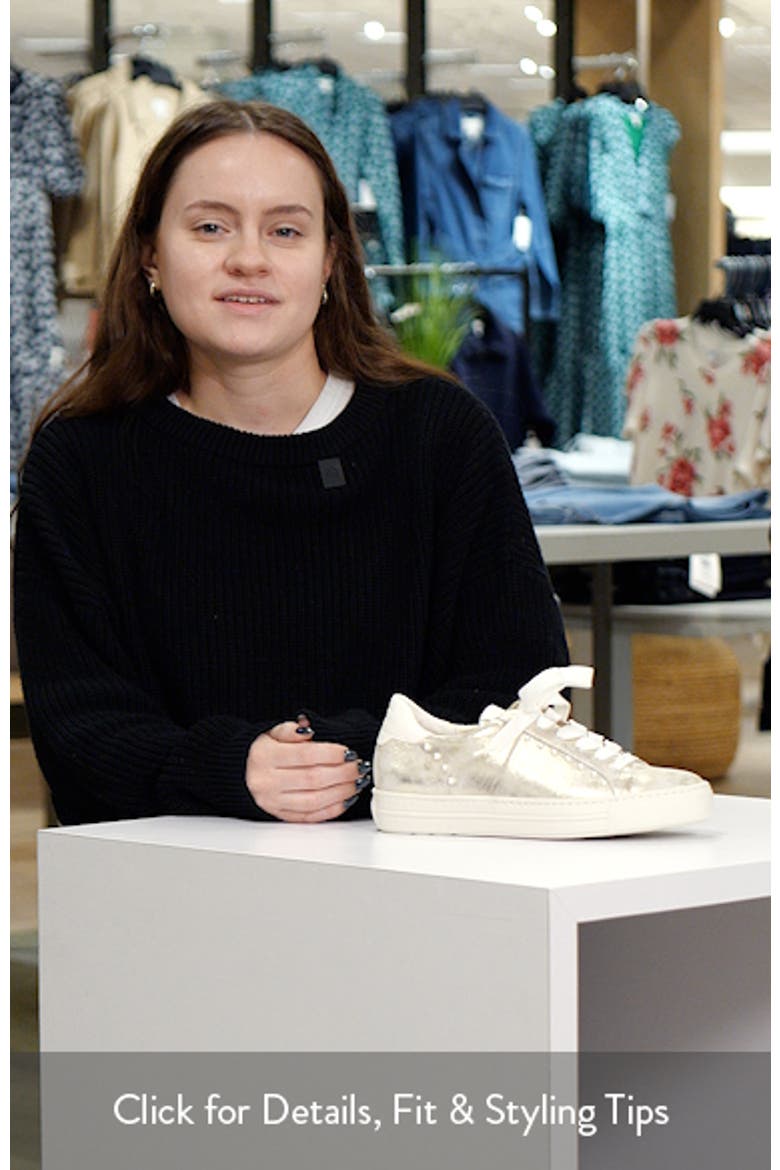 Dinah Faux Pearl Trim Sneaker video
