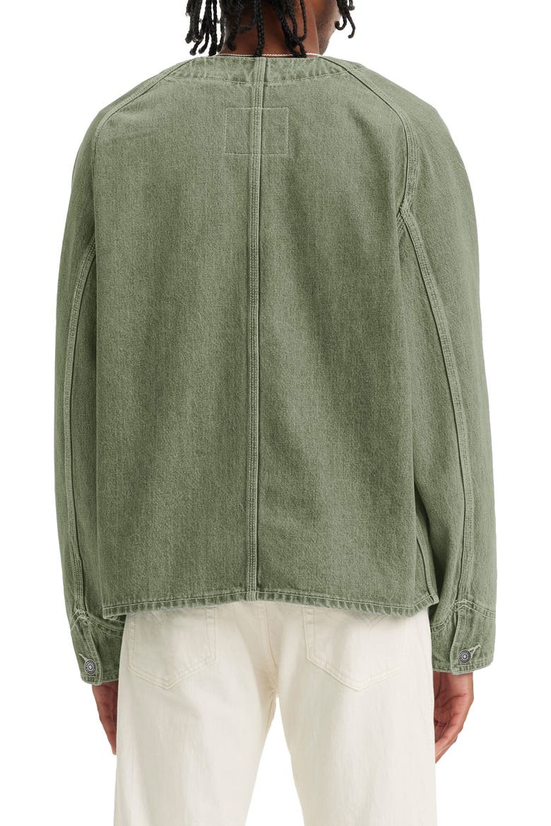 Union Engineer Denim Graphic Jacket, Alternate, color, PLUCK FOUR LEAF CLOVER PD