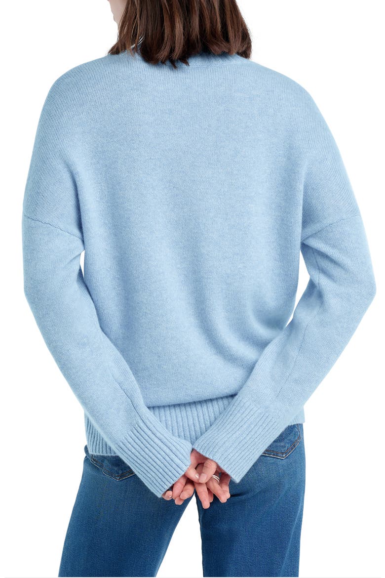 The Maddie Turtleneck Cashmere Sweater, Alternate, color, BABY BLUE