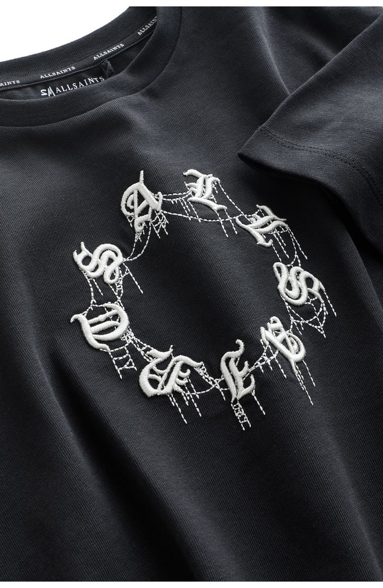 smALLSAINTS by ALLSAINTS Kids' Cryptierra Cotton Graphic T-Shirt, Alternate, color, Black