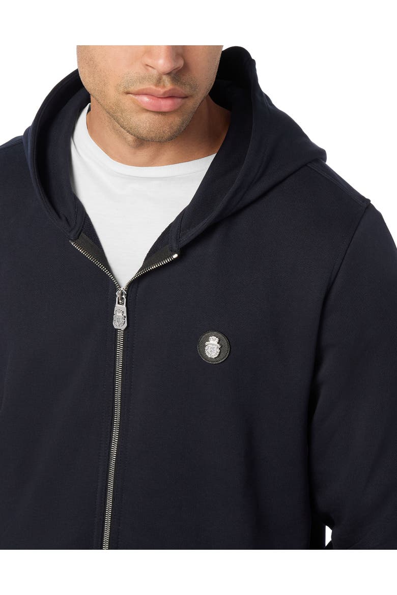 Hoodie Sweatjacket Lion Men, Alternate, color, navy