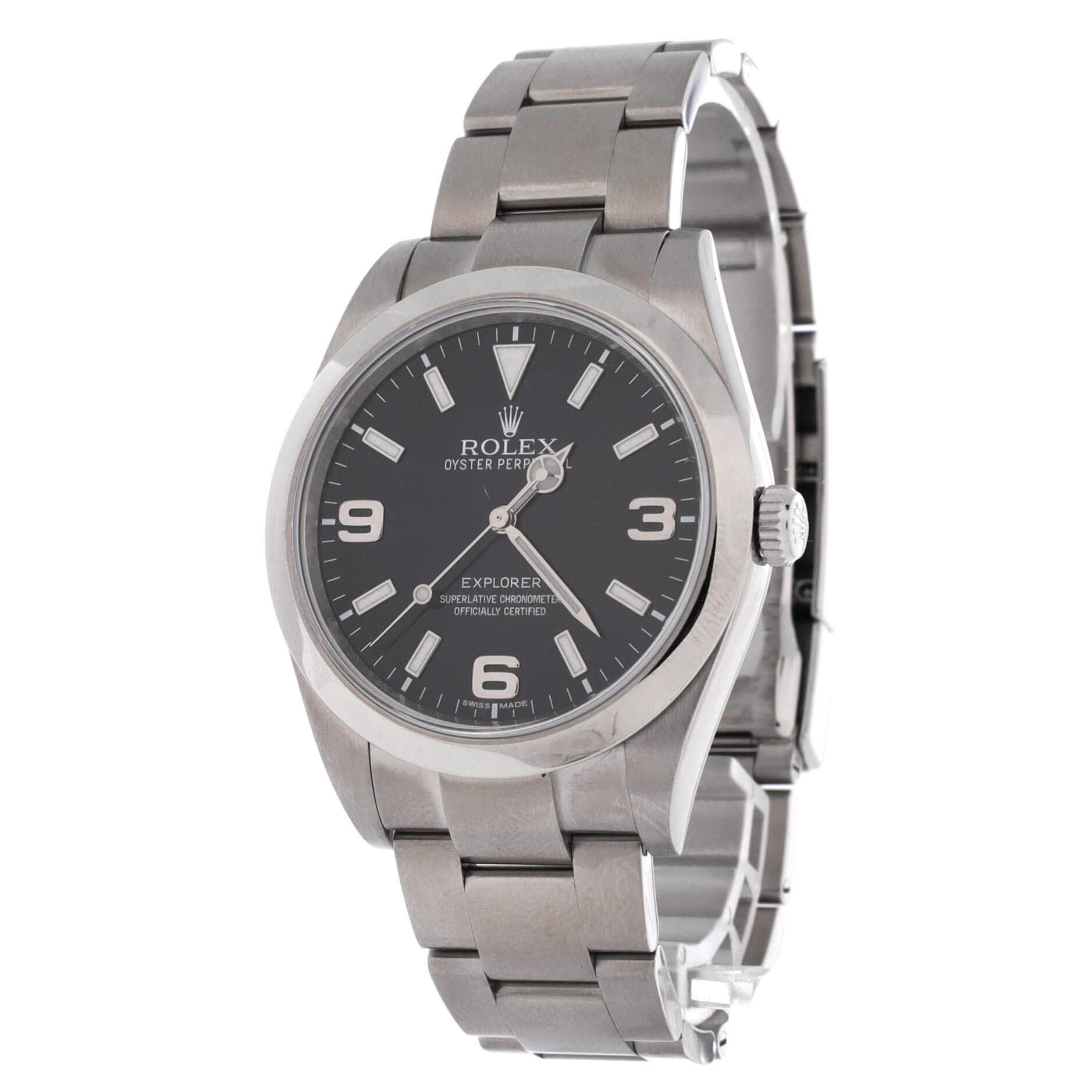 Oyster Perpetual Explorer Automatic Watch Stainless Steel 39, Alternate, color, Metallic Silver