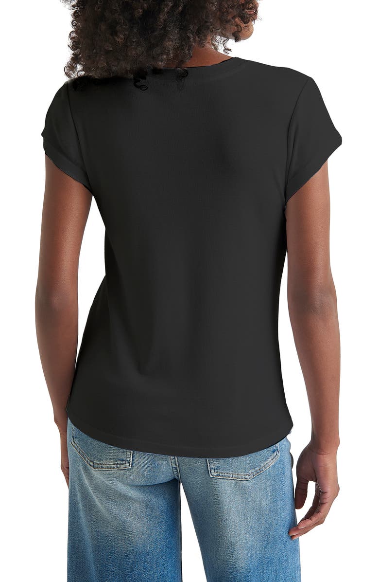 Splendid Faye Crewneck Tee, Alternate, color, Black