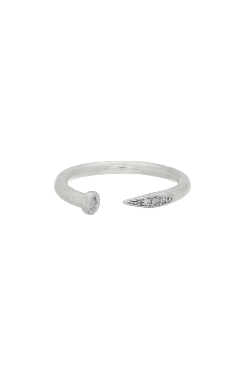 MESHMERISE Pavé Diamond Ring - 0.06 ctw, Main, color, White