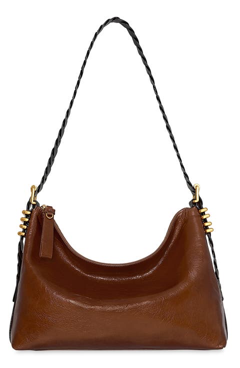Buckle Up Twist Strap Shoulder Bag