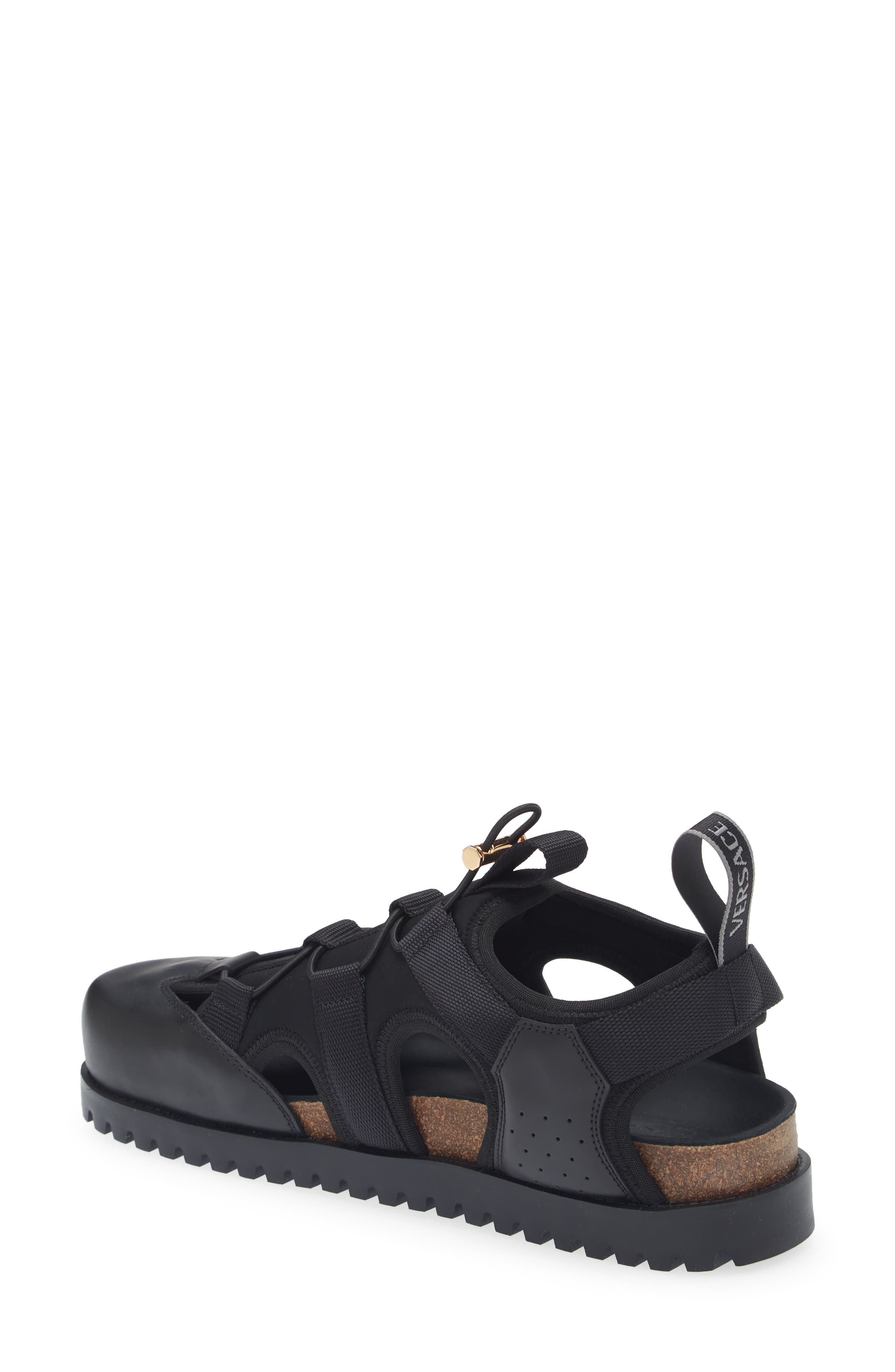 Versace Medusa Track Sandal, Alternate, color, 