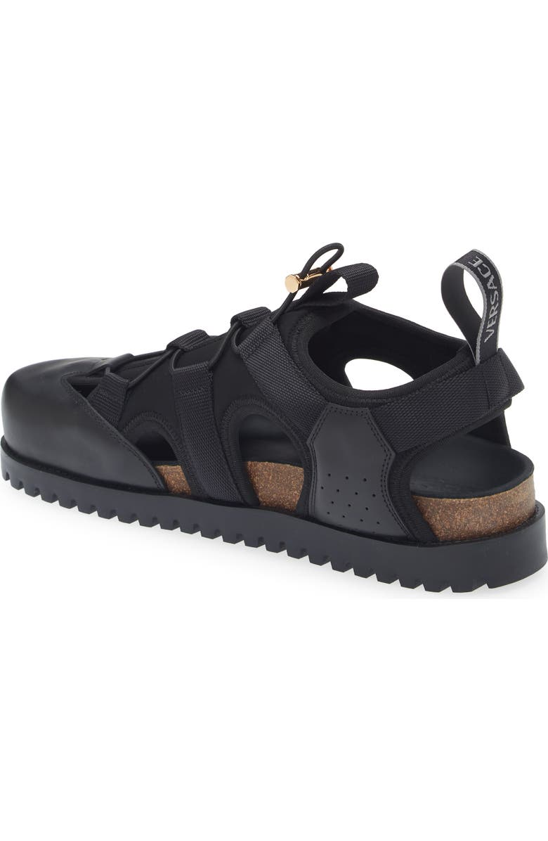 Versace Medusa Track Sandal, Alternate, color,