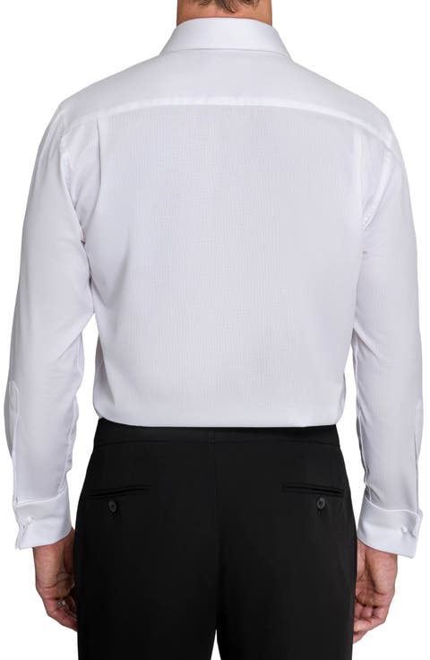 Slim Fit Piqué Tuxedo Shirt