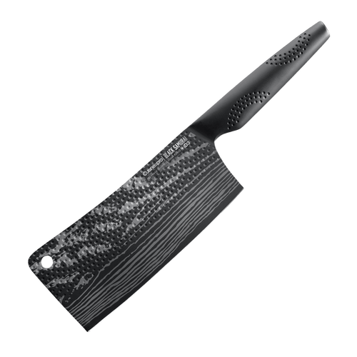Cuisine::pro Id3 Black Samurai 6.5" Cleaver Knife In Black