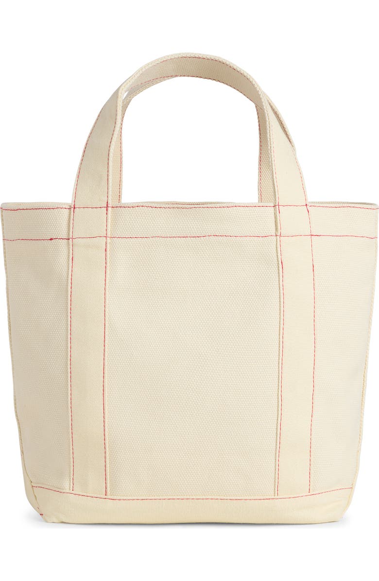 Favorite Daughter Valentine's Day Embroidered Small Canvas Tote Bag, Alternate, color, Natural