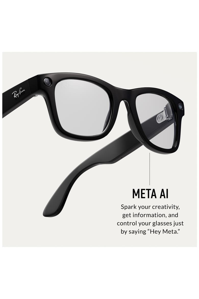 Meta Wayfarer AI Glasses, Alternate, color, BROWN