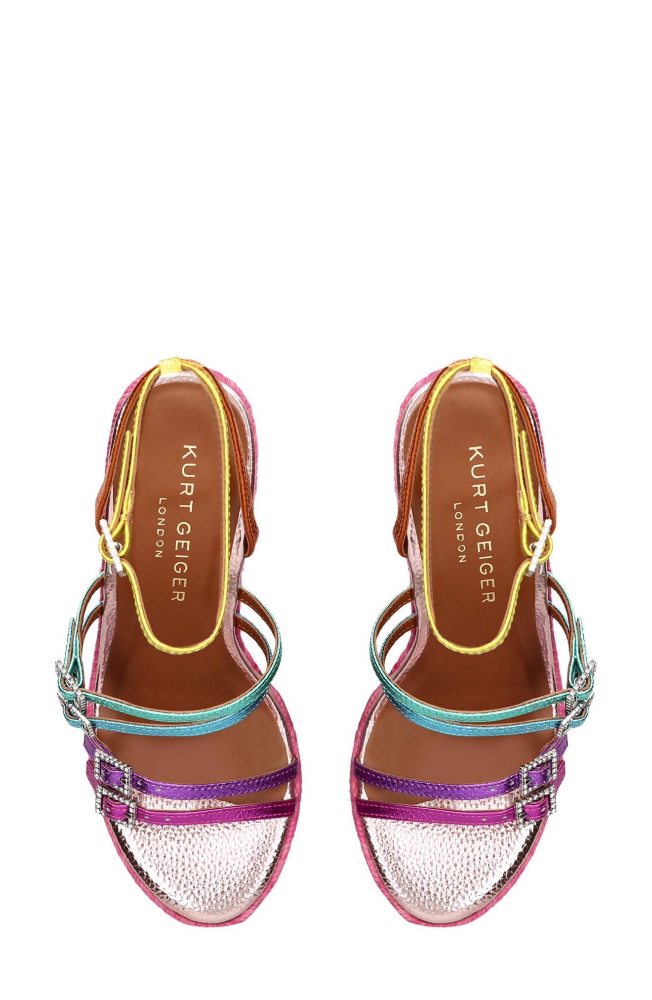 Kurt Geiger London Pierra Ankle Strap Esapdrille Wedge Sandal, Alternate, color, 