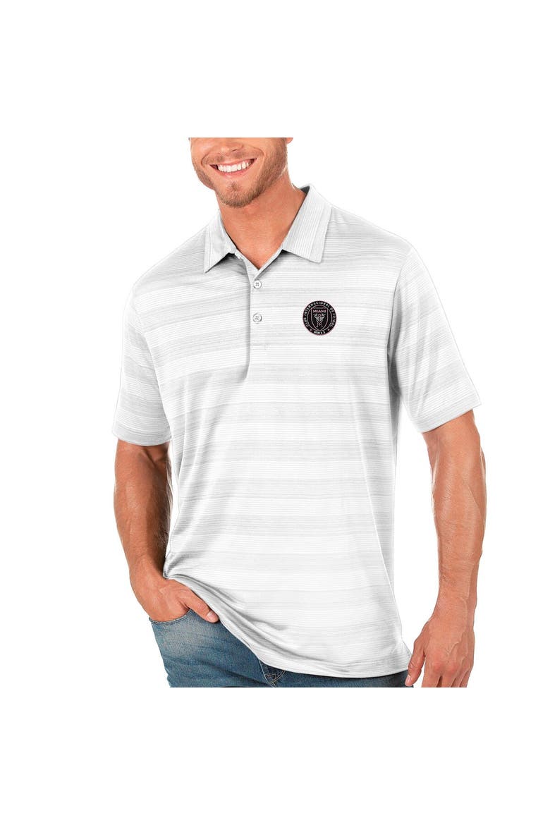 Men's Antigua White Inter Miami CF Compass Polo, Alternate, color, White