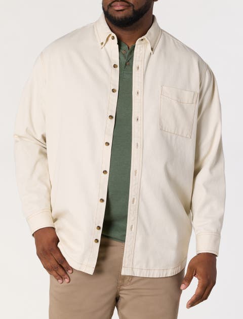 Big & Tall Twill Shirt Jacket