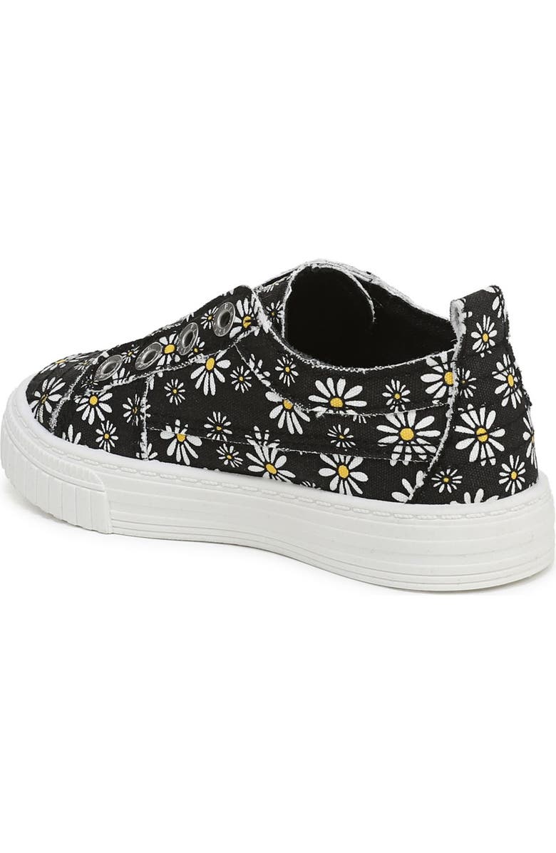 Blowfish Malibu Kids' All-Play Slip-On Sneaker, Alternate, color, Black Daisy Print Canvas