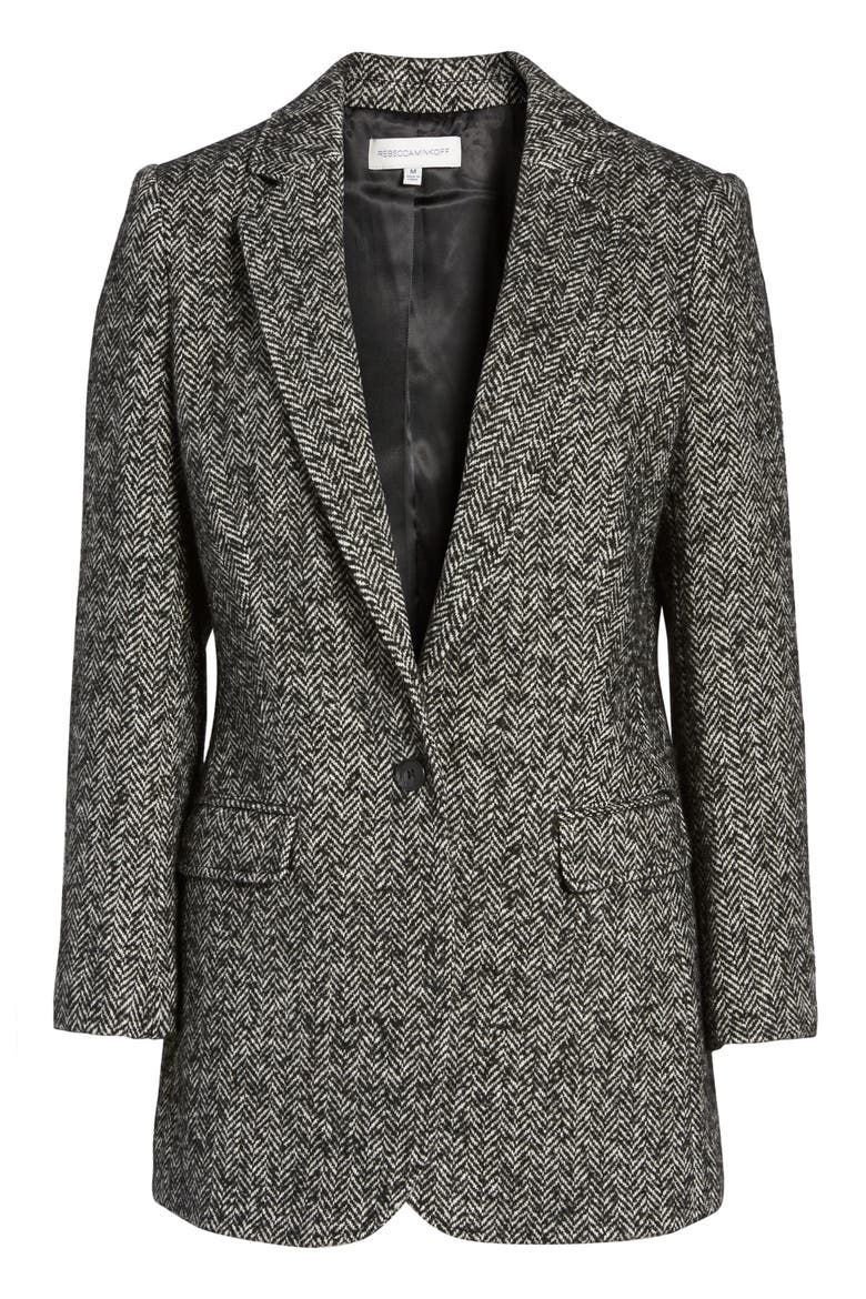 Merilee Jacket, Alternate, color, BLACK/ CREAM