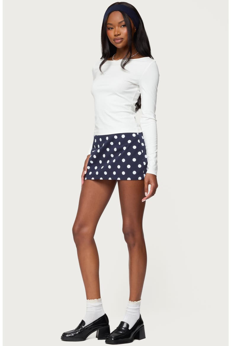 Savi Boat Neck Long Sleeve Top, Alternate, color, WHITE