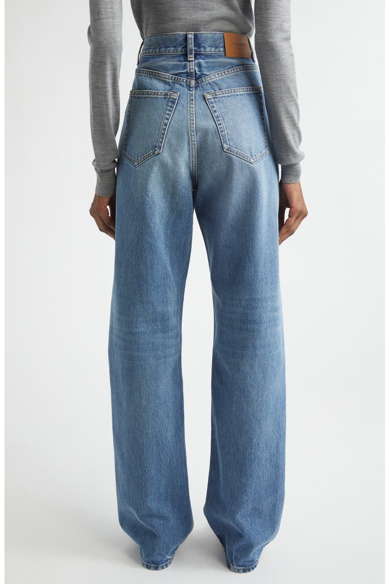 V-Waist Baggy Jeans, Alternate, color, 50S BLUE