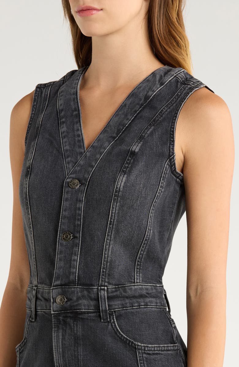 Rails Westwood Sleeveless Denim Dress, Alternate, color, Black Pearl