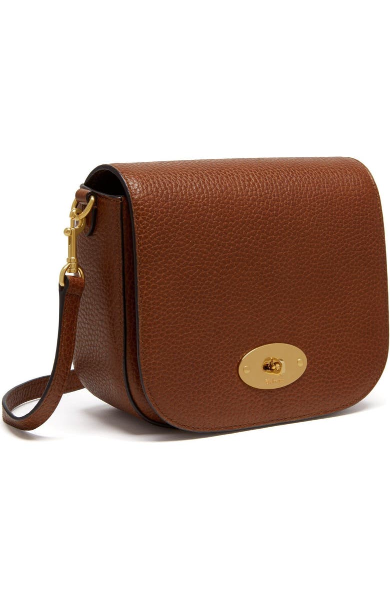 Mulberry Small Darley Leather Crossbody Bag, Alternate, color, Oak