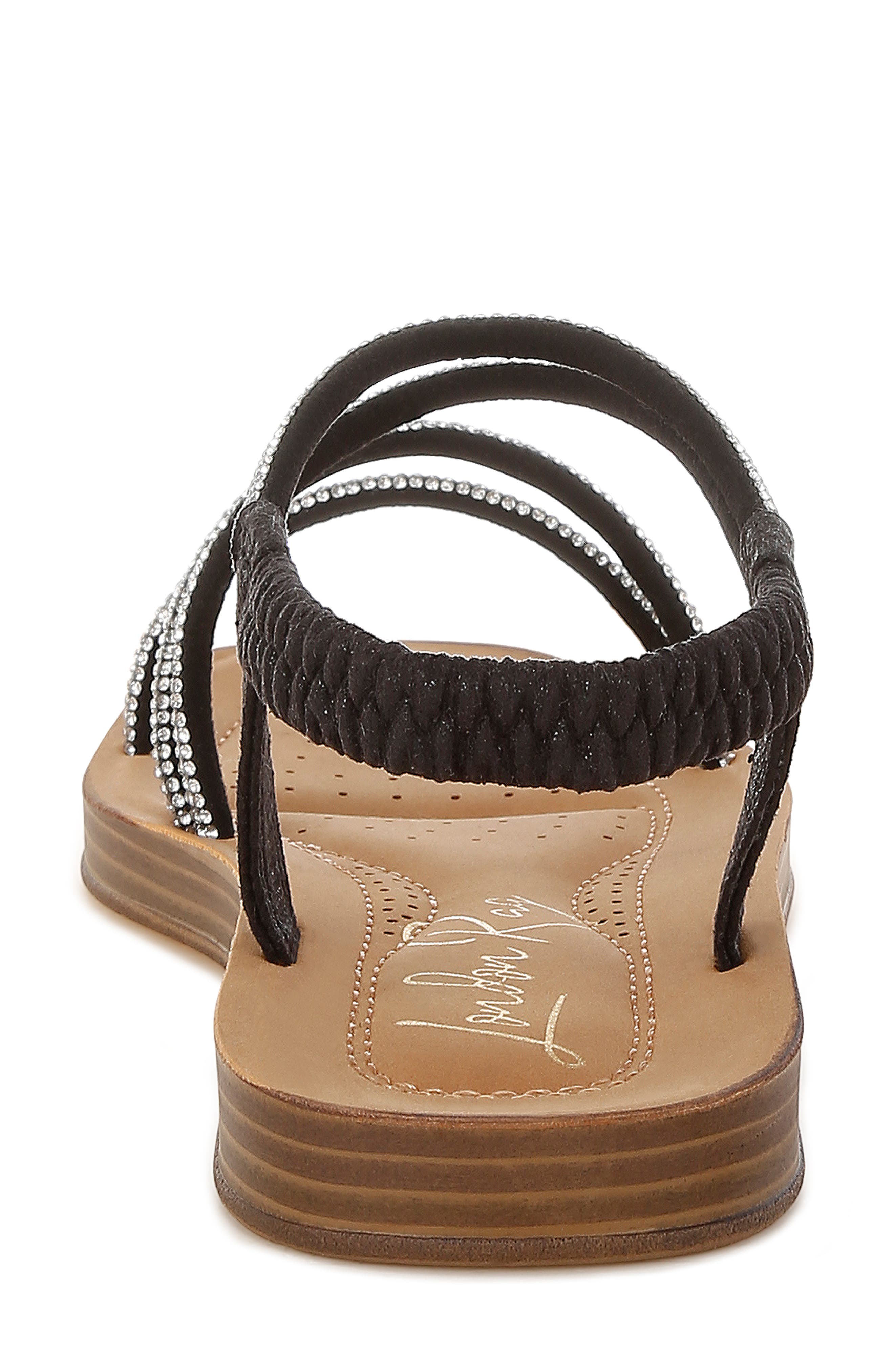 LONDON RAG Ridayne Embellished Sandal, Alternate, color, Black