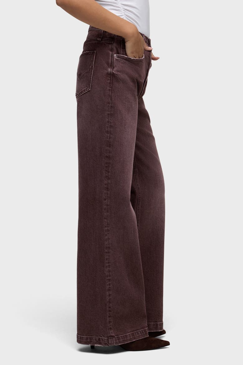 Jodie Loose Wide Leg Jeans, Alternate, color, WALNUT
