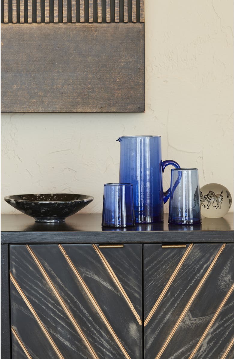 Verve Culture Moroccan Cone Jug, Alternate, color, Blue