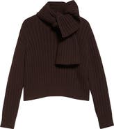 Brandon Maxwell The Ryan Rib Recycled Cashmere Scarf Sweater