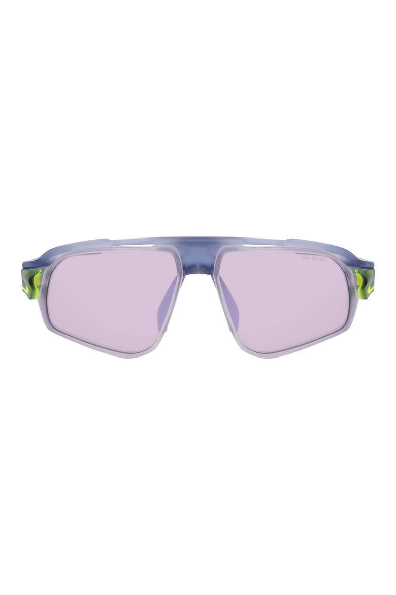 Flyfree 72mm Rectangular Sunglasses, Main, color, MATTE ASHEN SLATE/ COURSE