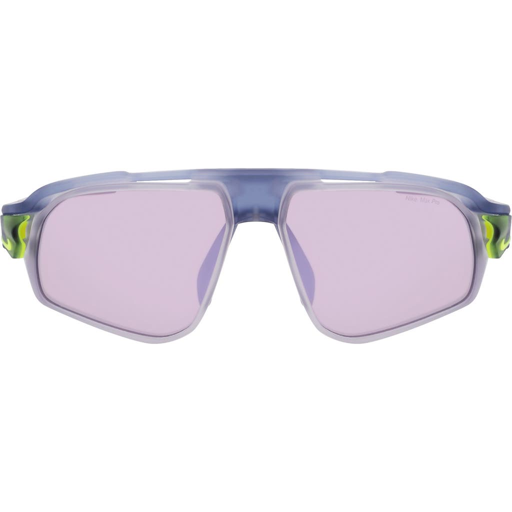 Nike Flyfree 72mm Rectangular Sunglasses In Purple