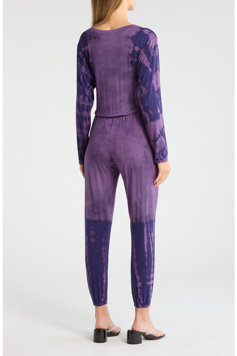 Long Sleeve Jumpsuit, Alternate, color, DARK MAUVE