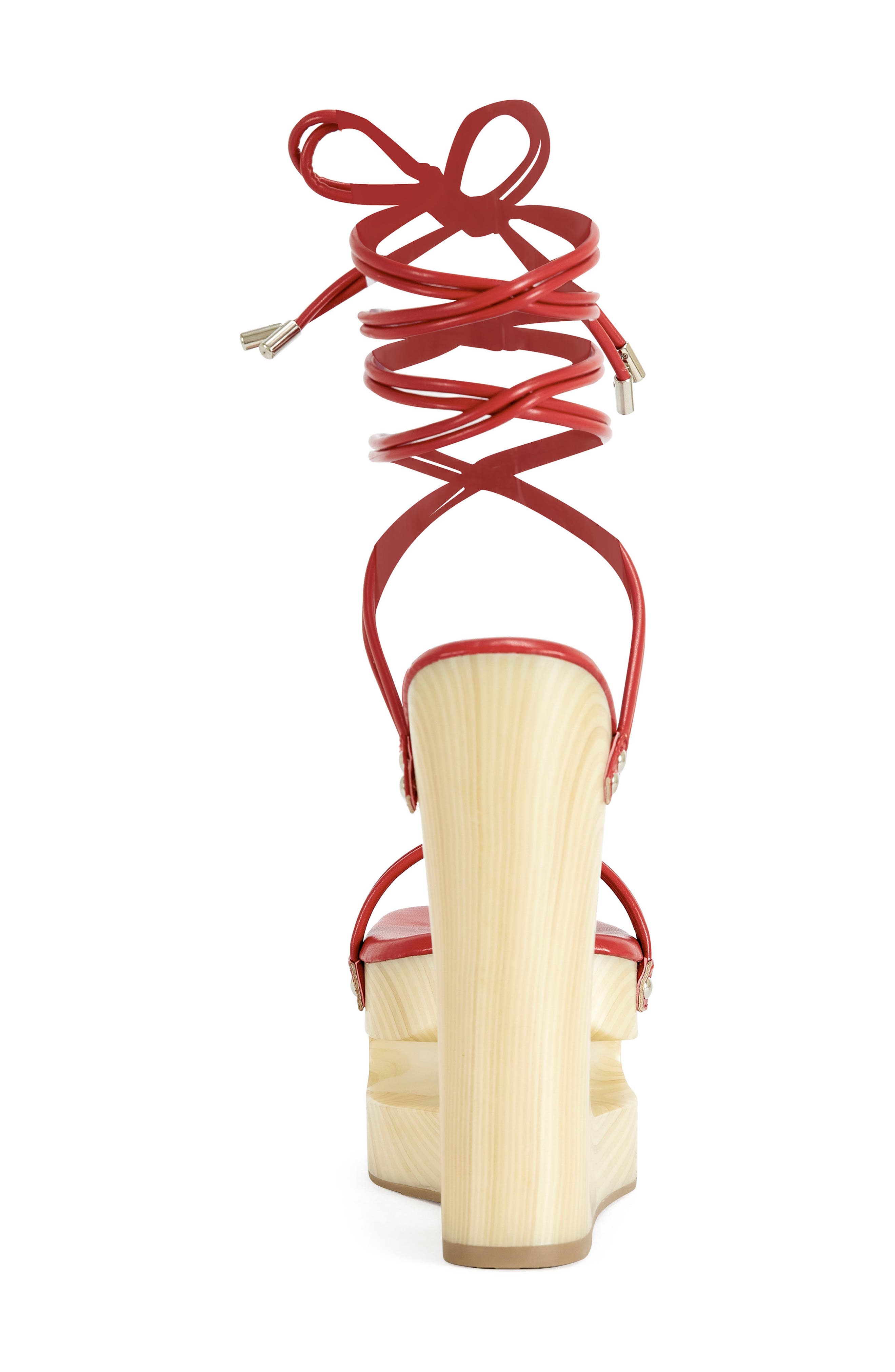 AZALEA WANG Cipriano Ankle Wrap Platform Sandal, Alternate, color, 