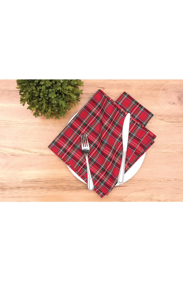 C&F Home Red Plaid Napkin Set of 6, Alternate, color, 