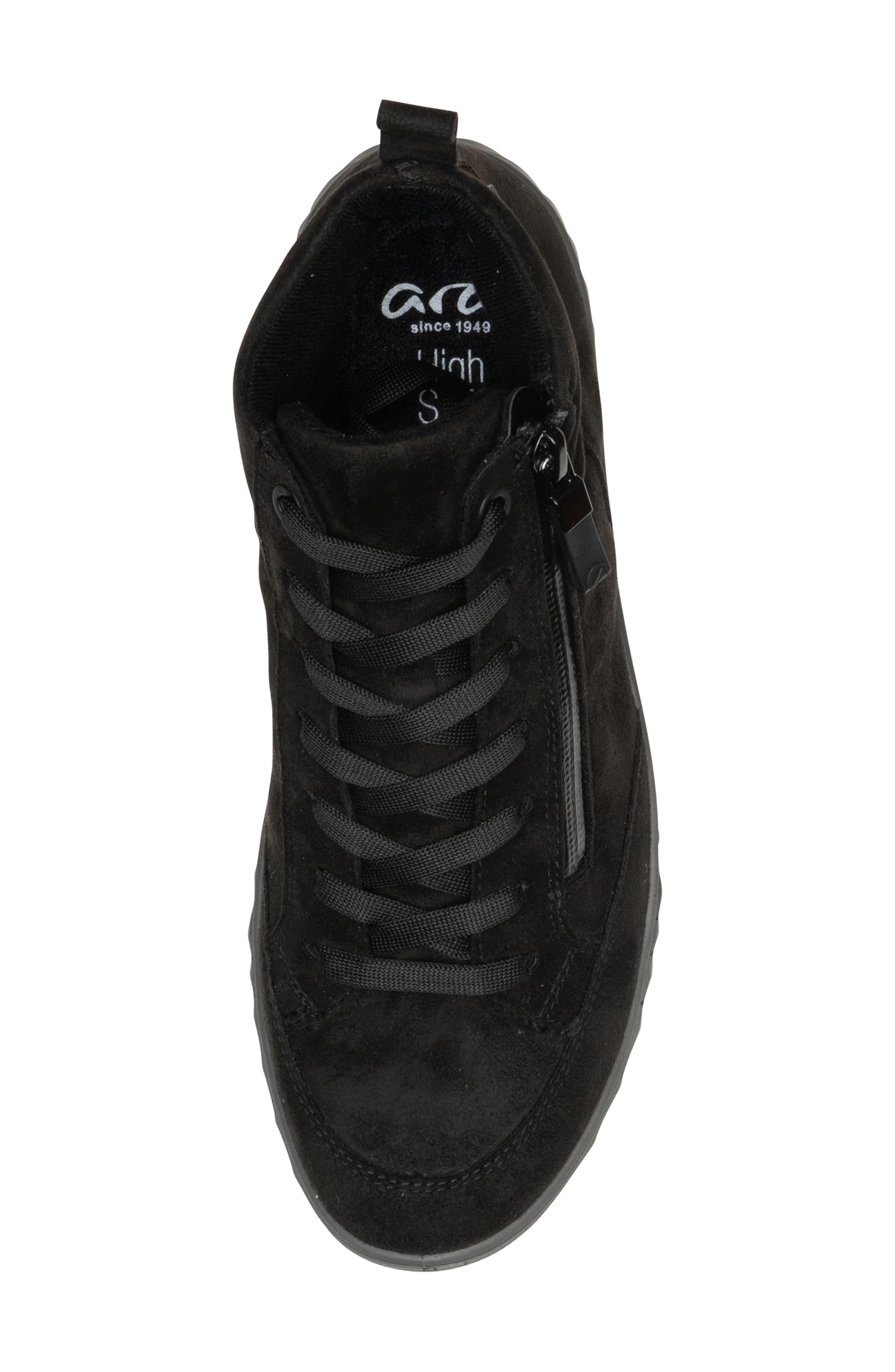 ara Adrienne Waterproof Sneaker, Alternate, color, Black