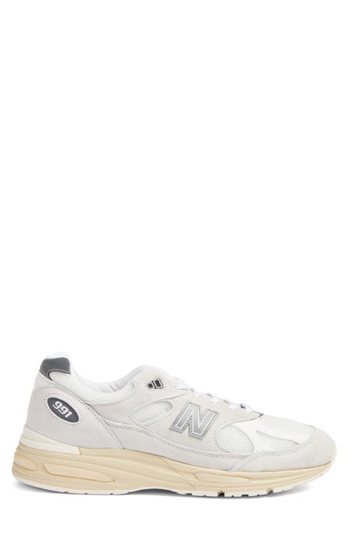 New Balance Made In Uk U991v2 Sneakers In Wind Chime/white