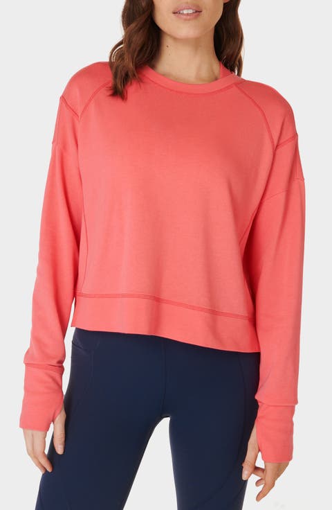 After Class Cotton Blend Crop Sweatshirt