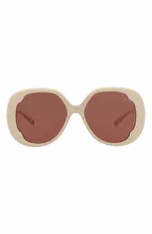 Chloé 56mm Oversize Round Sunglasses
