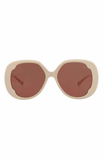 Chloé 56mm Oversize Round Sunglasses