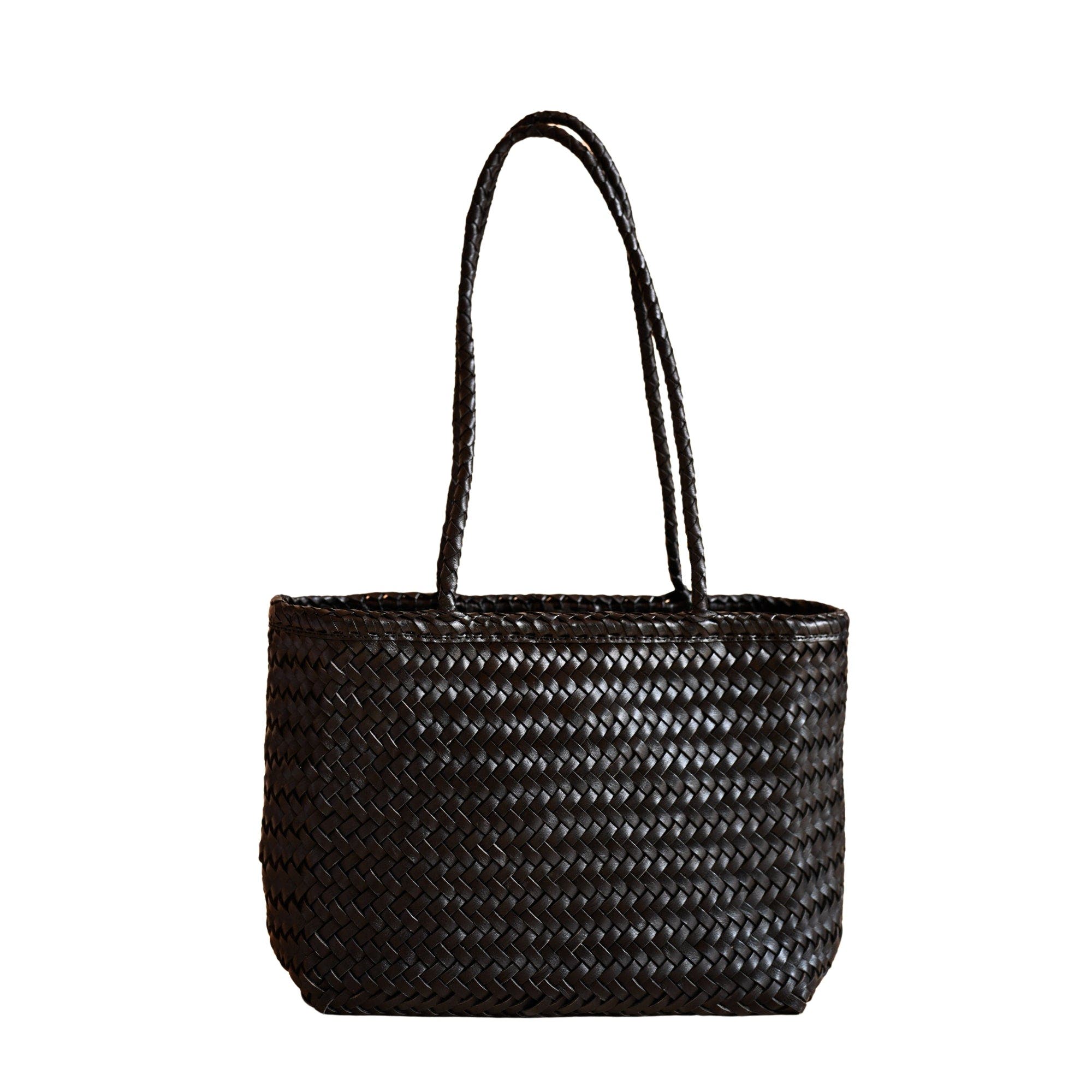 PINK HALEY Garcia Artisan Handwoven Leather Tote, Main, color, 