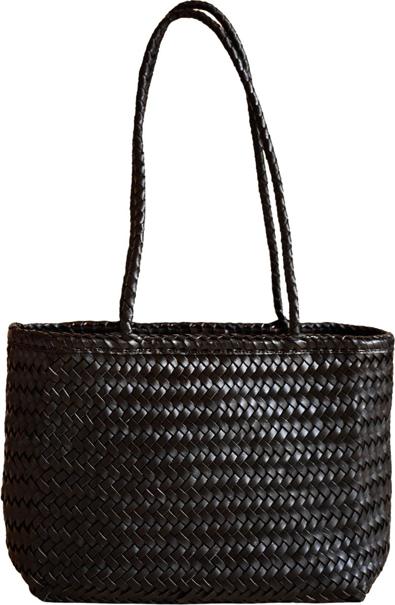 PINK HALEY Garcia Artisan Handwoven Leather Tote, Main, color,