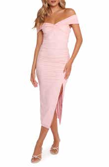 Vada Off the Shoulder Midi Dress